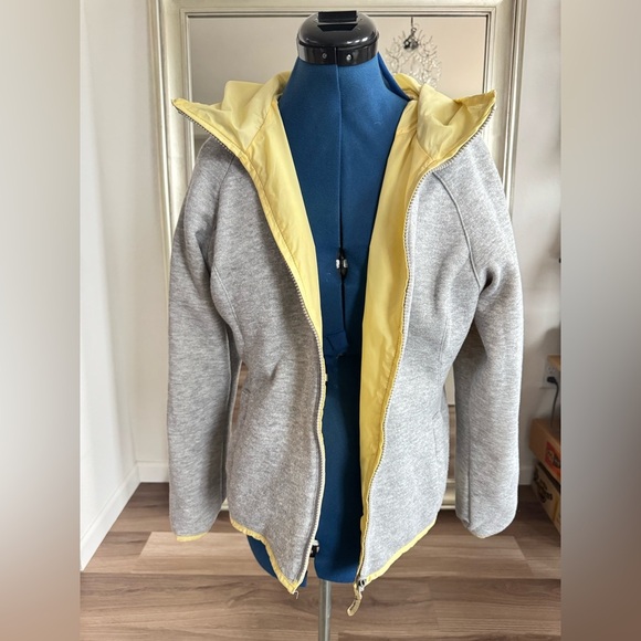 Vintage 90s Y2K MUDD Yellow Reversible Windbreaker Jacket Size L - Picture 4 of 11